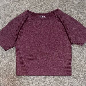 Maroon Short Sleeve Top